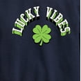 thumbnail image 3 of Instant Message - Lucky Vibes - Toddler & Youth Crewneck Fleece Sweatshirt, 3 of 6