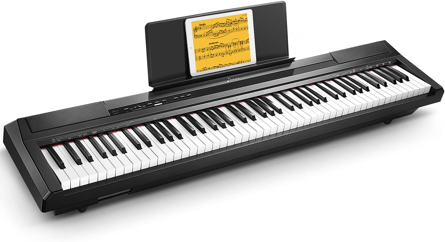 Beginner Digital Piano 88 Key Full Size Semi Weighted Keyboard ...