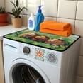 thumbnail image 3 of ZIATUBLES Guinea Pig Flower Beach Washing Machine Top Dust Cover Washer and Dryer Top Protector Mat for Laundry Room Versatile Home Kitchen Decor Accessories, 24 x 19.7 Inch, 3 of 7