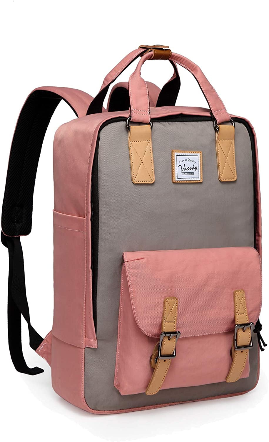 vaschy leather laptop backpack