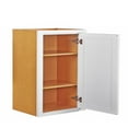 How Wide Is A Door 21" Wide 30" Tall 14" Deep Cabinet Snow White Inset Shaker - Single