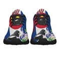 thumbnail image 5 of Colorado Stte Lark Bunting Bird and Columbine Flower Shoes Sneakers Black Size 10, 5 of 7