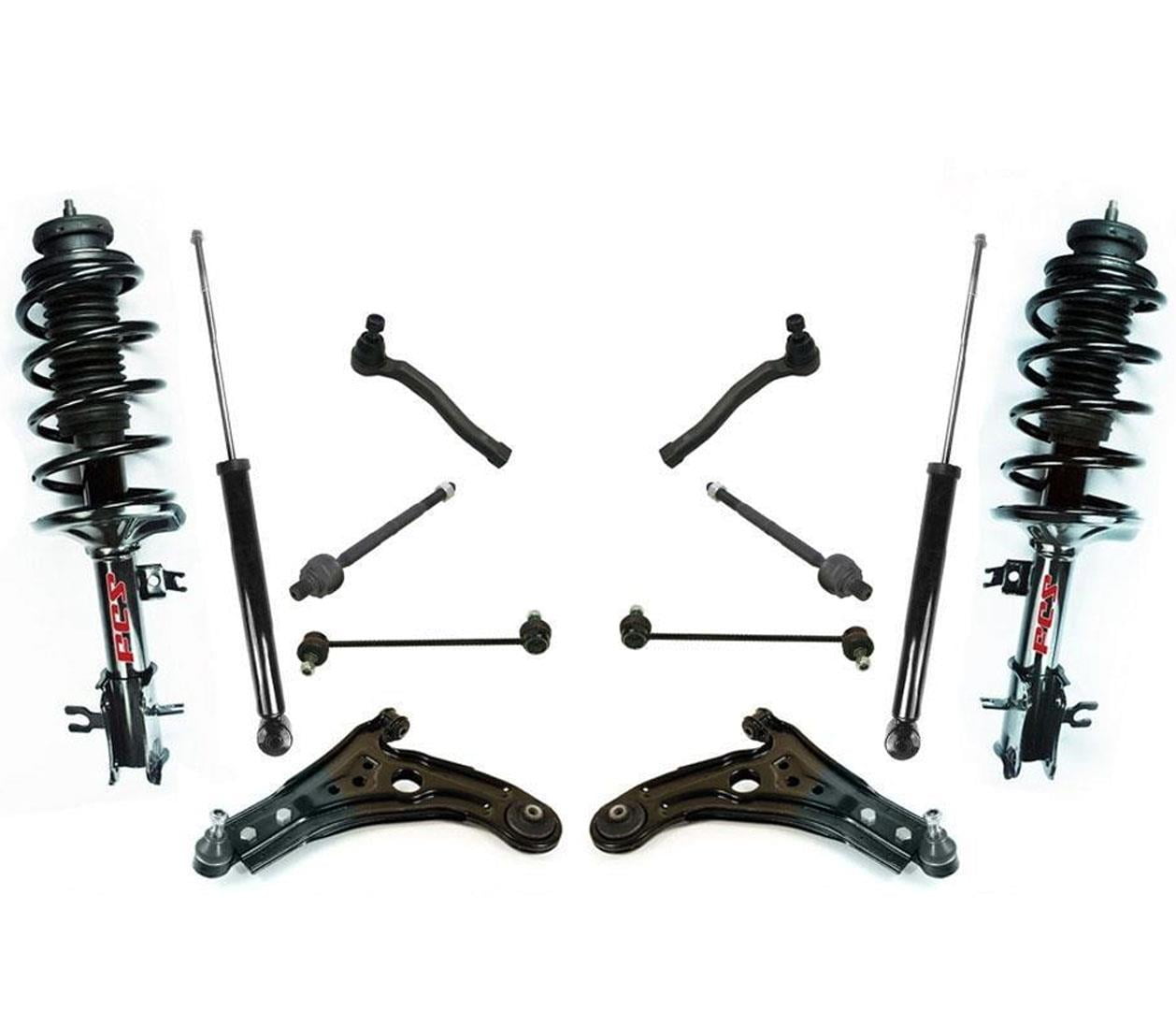 12pc Front Struts Lower Control Arm Sway Bars Tie Rod for Chevrolet Aveo G3 Wave 12pc Front Struts Lower Control Arm Sway Bars Tie Rod for Chevrolet Aveo G3 Wave