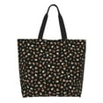 thumbnail image 1 of Easygdp Flower Pattern On Black Bolsas Tote para Mujer, Bolsos de Hombro para Viaje, Bolsos de Mano de Gran Capacidad para Compras y Trabajo, 1 of 8