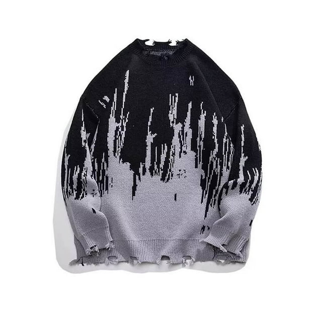 EGNMCR Pull Col Rond pour Hommes, Pull pour Hommes Tenue de Couple Mode Manches Longues Pull Col Rond Tricoté Pull Homme
