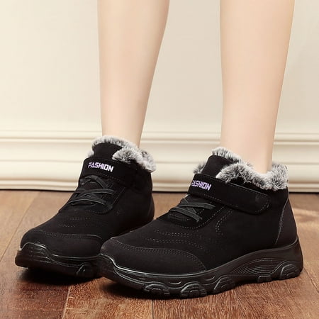

Yeleire Winter Warm Toe Snow Non Slip Flat Women Sport Flock Round Boots Fashion Keep Shoes Women s Boots