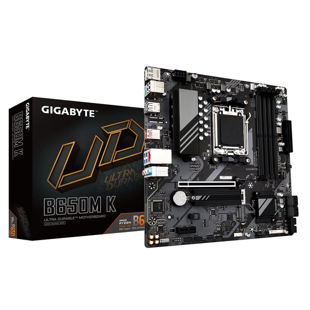 Placa madre GIGABYTE B650M K (AM5/ LGA 1718/ AMD/ B650/ DDR5)