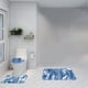 thumbnail image 1 of Bathroom Decor 3 Pcs Rug Set With ColorfulMarble Bathroom Set With AntiSlip Rug Toilet Lid Cover And U Shape Mat, 1 of 6