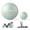 Green - 22"& 10", variant on FITMIND Exercise Balls Set 22"& 10" for Yoga and Pilates, Anti-Burst, Parent-Baby Hours, Hand Pump, Blue