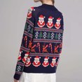 thumbnail image 5 of Christmas Sweaters for Women Soft Casual Santa Claus Knit Pullover Sweater Winter Long Sleeve Crew Neck Jumper Tops Xmas Holiday Outfits Slim Fit Cozy Oversized Sweaters for Women, 5 of 7
