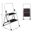 thumbnail image 2 of Pentagon Tools Step Stool Ladder - Heavy Duty Folding Two Step Ladder, 2 of 6