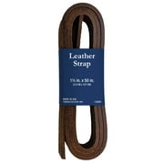 Realeather(R) Crafts Leather Strap 1.5"X50"-Brown