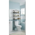 thumbnail image 1 of Nola Home Over The Toilet Storage Shelf, 3-Tier Space Saver Bathroom Shelves, Freestanding Metal Organizer, Black, 1 of 5