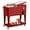 Red, variant on FreeLung 80QT Rolling Cooler Cart with Wheels Ice Chest Outdoor Backyard Coolers on Wheels Silver
