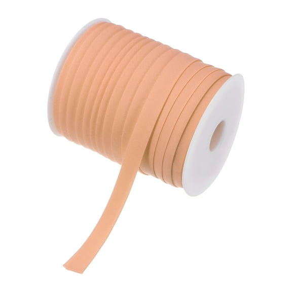 Uxcell Double Fold Bias Tape 1/2 Inch 55 Yards Cotton Bias Binding Tape Bulk for Sewing Beige