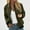 Army Green, variant on Womens Bomber Jacket Zip Up Casual Loose Jackets Lightweight Trendy Windbreaker Fall Coat Outerwear with Pockets