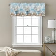 thumbnail image 3 of Summer Beach Valance Curtain Flower Vase Window Valances Rod Pocket Short Curtains Window Treatments for Kitchen Bedroom Bathroom Laundry 56" x 16", 3 of 9