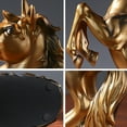 thumbnail image 5 of 12.2 inches Standing Horse Resin Statue Horse Art Figurine Decorative Home Office Decor Ornaments for Desk Bookshelf Cabinet to Attract Luck and Wealth, 5 of 7