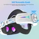 thumbnail image 4 of Diadema para Meta Quest 3S, correa de repuesto para VR con batería de 12 000 mAh, mejora la comodidad y prolonga el tiempo de juego, con luces RGB, para las gafas de realidad virtual Quest 3S, 4 of 9