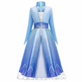 thumbnail image 1 of Frozen-vestido de princesa Elsa 2 para niñas, disfraz de princesa, Vestidos de fantasía para niños, Reina de la nieve, Disney, 1 of 4