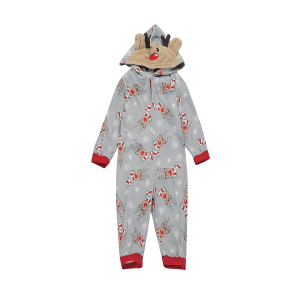 Nueva Moda Linda Navidad Con Capucha Estampado Familiar Pijamas Europeos Y Americanos Mono Para Padres E Hijos Mamá Odeerbi ODB-6