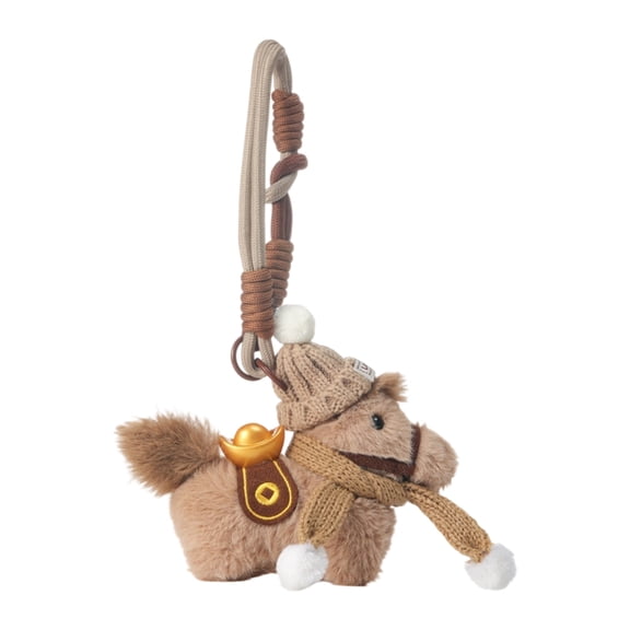 Aellinatey Plush Horse Stuffed Animal Keychain Backpack Purse Pendant Charm Key Charm