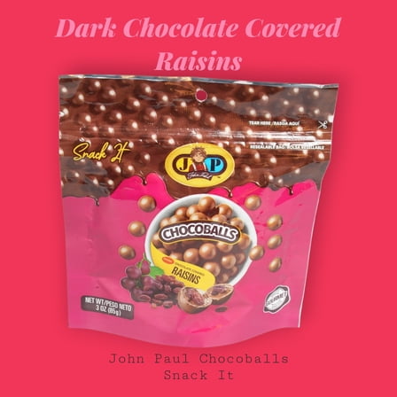 Snack it - JP ChocoBalls Raisins - Dark Chocolate - 6 Pack