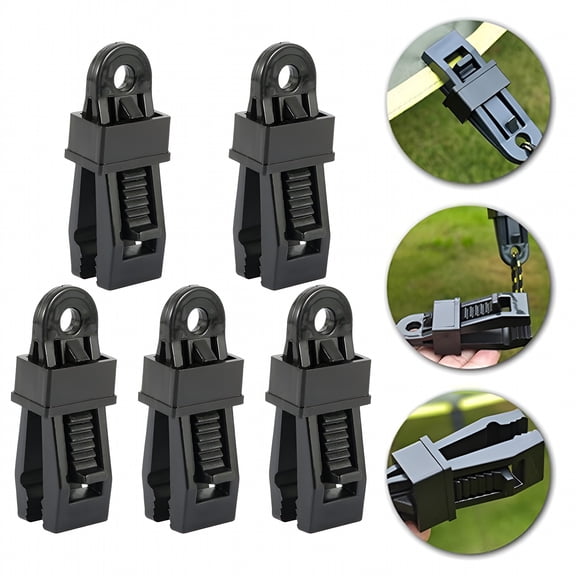 LAMIRO Adjustable Heavy Duty Lock Grip for Tarp & Shade Cloth Plastic Clips