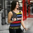 thumbnail image 6 of Haiem First Responder American Flag Printed Women's Workout Tank Top, Quick-Dry Sleeveless Gym Shirt, Breathable Lightweight Athletic Top for Running, Yoga, and Casual Wear-Medium, 6 of 7