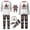 Black, variant on 2026 Family Christmas Tree Pajamas Matching Sets Letter Print Long Sleeve Couple Pjs Xmas Holiday Sleepwear Pant Sets