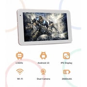 7 inch Tablet, 128GB, Android 13, 8GB (3+5) RAM, Quad-Core Processor, Wi-Fi, Bluetooth, Red