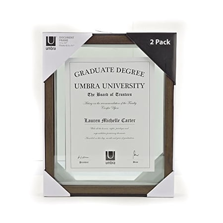 document 11x14 diploma umbra certificate inch frame artwork pack brown dialog displays option button additional opens zoom