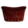 thumbnail image 2 of Wald Import Burgundy Swirl Metal Planter, 2 of 2