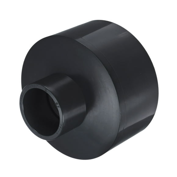 Uxcell 1-Pack UPVC Reducer Pipe Fitting, 4"*1-1/2" Reducing Coupling Connector PVC Straight Pipe, Grey