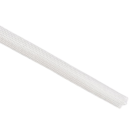 Uxcell 16.4Ft-7mm High TEMP Fiberglass Sleeve Insulation Cable Protectors White