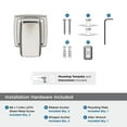 thumbnail image 5 of Amerock Revitalize Polished Nickel Single Prong Robe Hook, 5 of 7