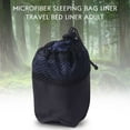 thumbnail image 2 of Microfiber Sleeping Bag Liner Travel Bed Sack Lightweight Sleep Bag Liners for Adults,for Hotels, Traveling 36X87 Inch,1 x Sleeping Bag Liner,Navy, 2 of 9