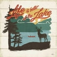 thumbnail image 3 of Penner, Janelle 20x20 Black Modern Framed Museum Art Print Titled - Vintage Lake IV, 3 of 5
