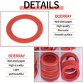 thumbnail image 4 of 600Pcs Fibre Washer Assorted Kit 12 Size Red Steel Paper Fiber Flat Washer Kit Flat Ring Seal Assortment Kit,red, 4 of 8