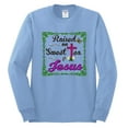 thumbnail image 2 of Wild Bobby, Raised On Sweet Tea & Jesus, Inspirational Christian, Men Long Sleeve Shirt, Light Blue, XX-Large, 2 of 5