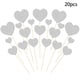 thumbnail image 2 of Bandera De Corazn De Papel Brillante Para San Valentn, Decoracin Para Tartas De Fiesta, Cartulina, 20 X 20 Cm, Detalles Brillantes, Para Bodas, Tartas De Cumpleaos, Paquete De 20, UKHBMC, 2 of 9