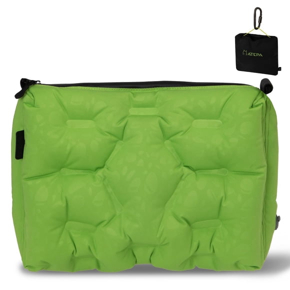 Cojín de asiento inflable ATEPA con soporte para cuello y espalda