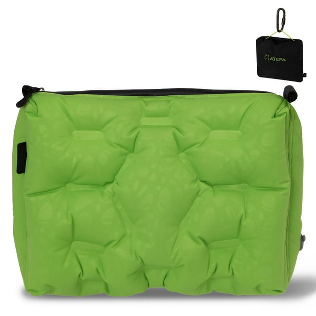 Cojín de asiento inflable ATEPA con soporte para cuello y espalda