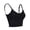Black, variant on Women Cami Bras Seamless Padded Yoga Bralettes Wirefree Workout Sports Bra Comfort Camisole Spaghetti Strap Crop Tops "White"