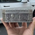 thumbnail image 3 of Retro Metal Jewelry Box Egypt Myth Pharaoh Sun God Pattern Carved Souvenir Gift Storage Case Ring Necklace Organizer Chest, 3 of 6