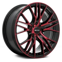 RTX Custom Wheel 18x8 inch Rim for 2006-2011 Acura CSX 73.1mm CB Offset 40mm Black with Machined Red Face
