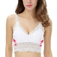 thumbnail image 4 of Women Underwear Sexy Lace Tube Tops Sexy Full Lace Bra Straps Backing V Neck Half Wrapped Chest, 4 of 13