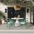thumbnail image 4 of Ginny Green Rattan Dining Chair, 4 of 7