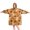 Halloween Ghost Boo Orange, variant on Halloween Boo Candy White Wearable Blanket Hoodie, Flannel Oversized Wearable Blanket with Sleeves & with Sleeves & Pockets, Warm Gifts Ideas for Reading Watching TV and Relaxi