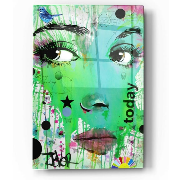 Epic Art 'Today' by Loui Jover, Acrylic Glass Wall Art, 12"x16"